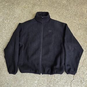 Vtg 90s SPEEDO Tonal Embroidered Logo Plain Outdoors Gorp Fleece Jacket M